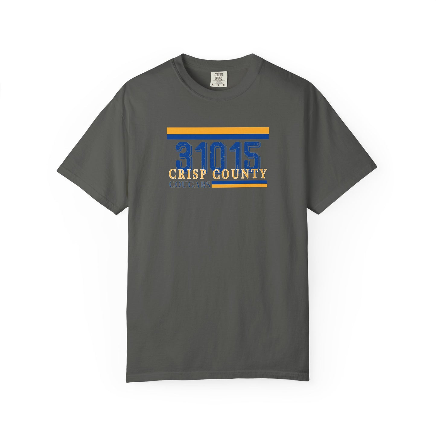 Crisp County Cougars Zip Code Garment-Dyed T-Shirt, Comfort Colors