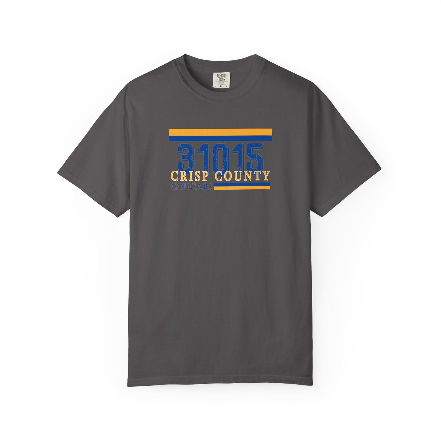 Crisp County Cougars Zip Code Garment-Dyed T-Shirt, Comfort Colors