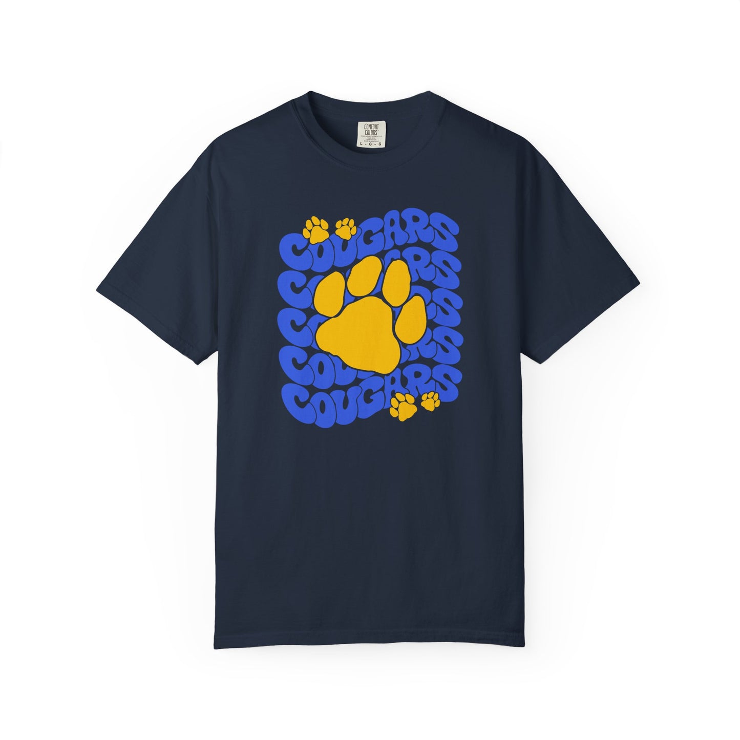 Cougar Wavy T-Shirt, Comfort Colors