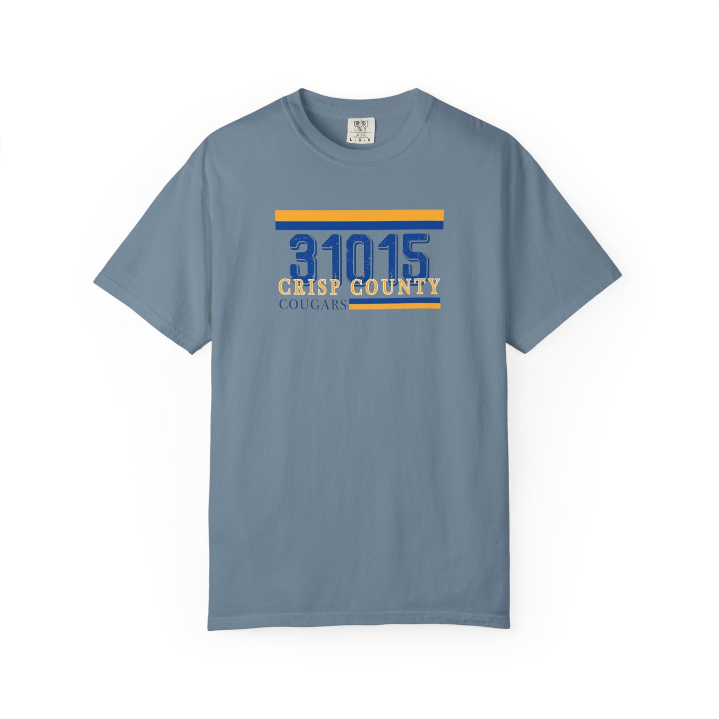 Crisp County Cougars Zip Code Garment-Dyed T-Shirt, Comfort Colors