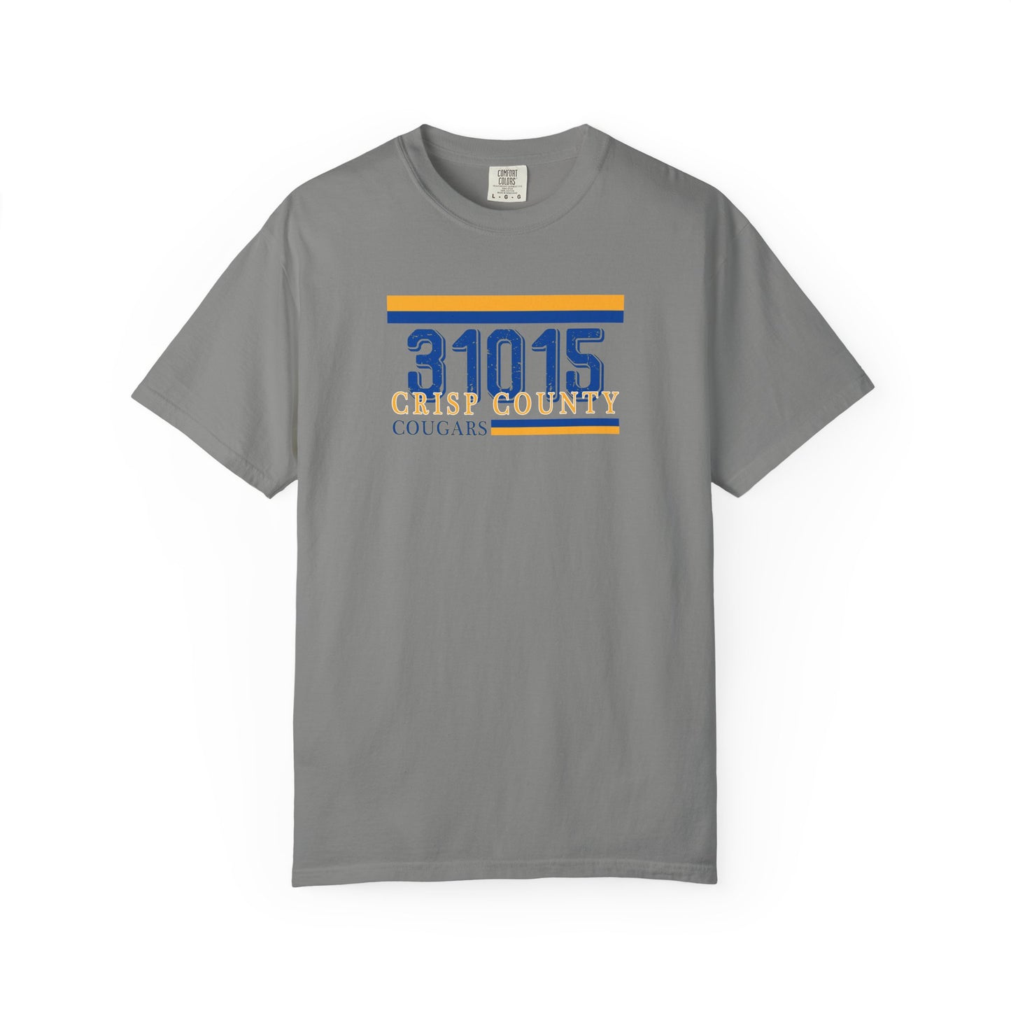 Crisp County Cougars Zip Code Garment-Dyed T-Shirt, Comfort Colors