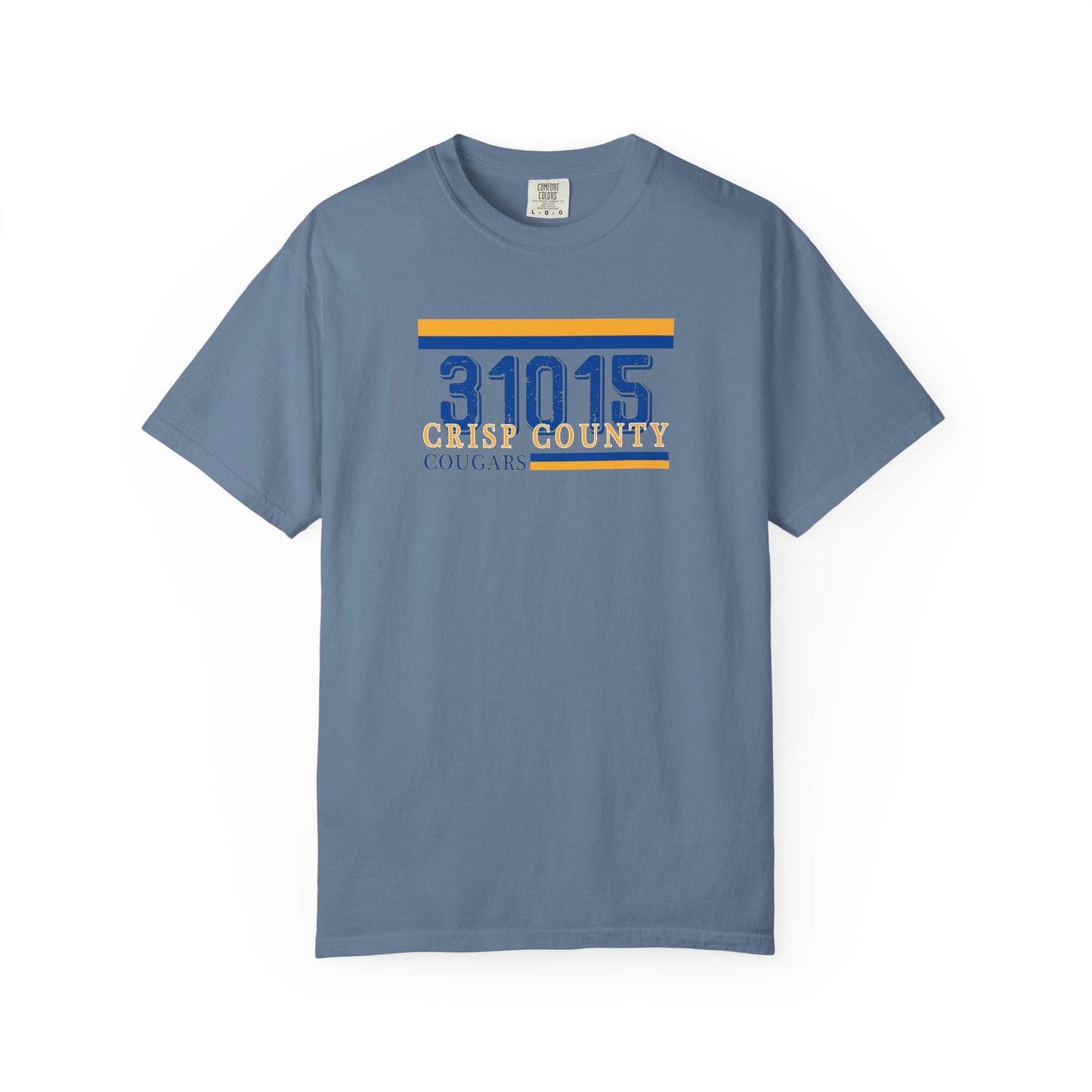 Crisp County Cougars Zip Code Garment-Dyed T-Shirt, Comfort Colors