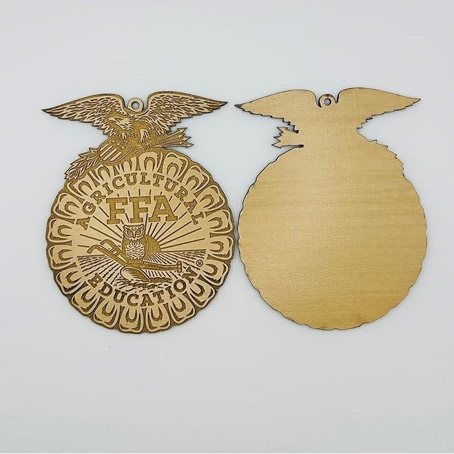 FFA Agricultural Education Wooden Christmas Ornament, Handmade Wood Christmas Ornament, FFA Gift, Unique Gift, Holiday Decor