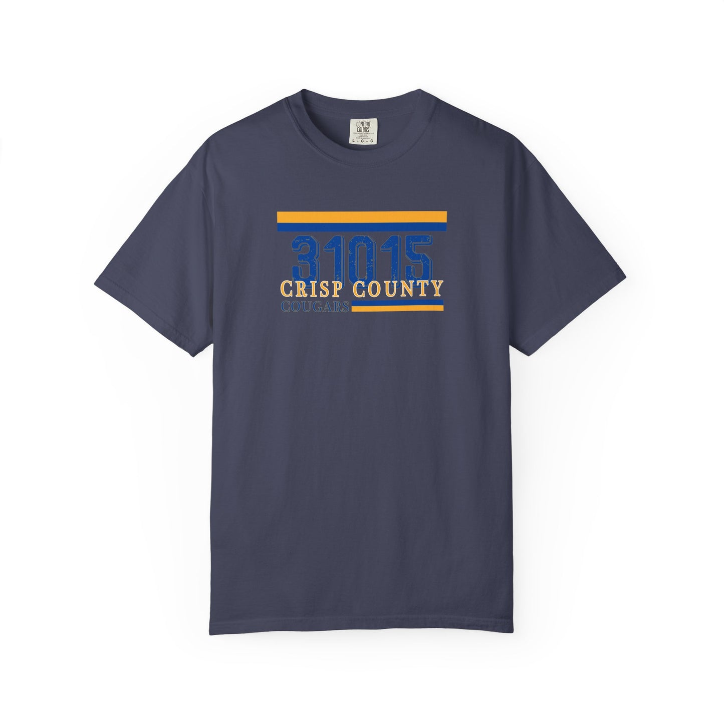 Crisp County Cougars Zip Code Garment-Dyed T-Shirt, Comfort Colors