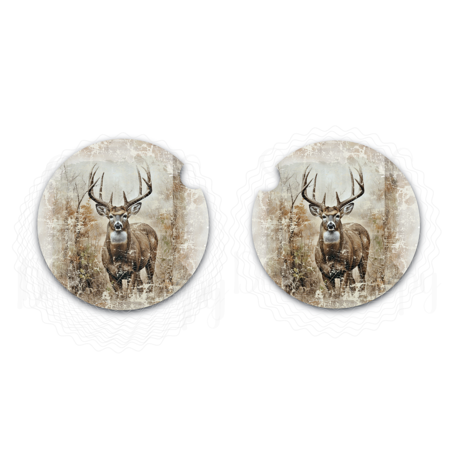 Big Buck Car Coaster Set
