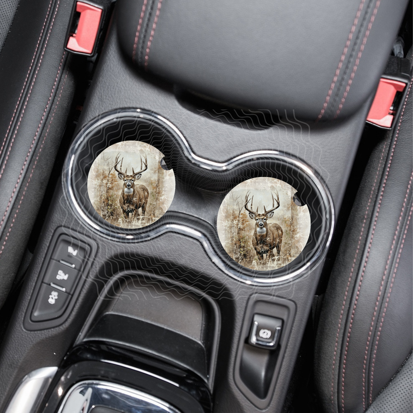 Big Buck Car Coaster Set