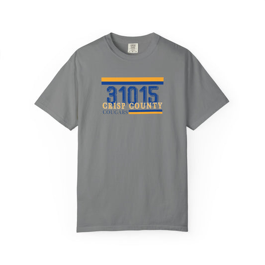Crisp County Cougars Zip Code Garment-Dyed T-Shirt, Comfort Colors