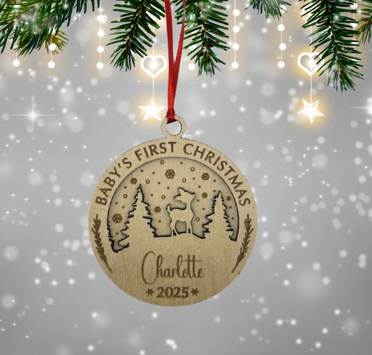 Baby First Christmas 2025 Ornament