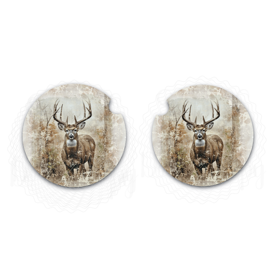 Big Buck Car Coaster Set